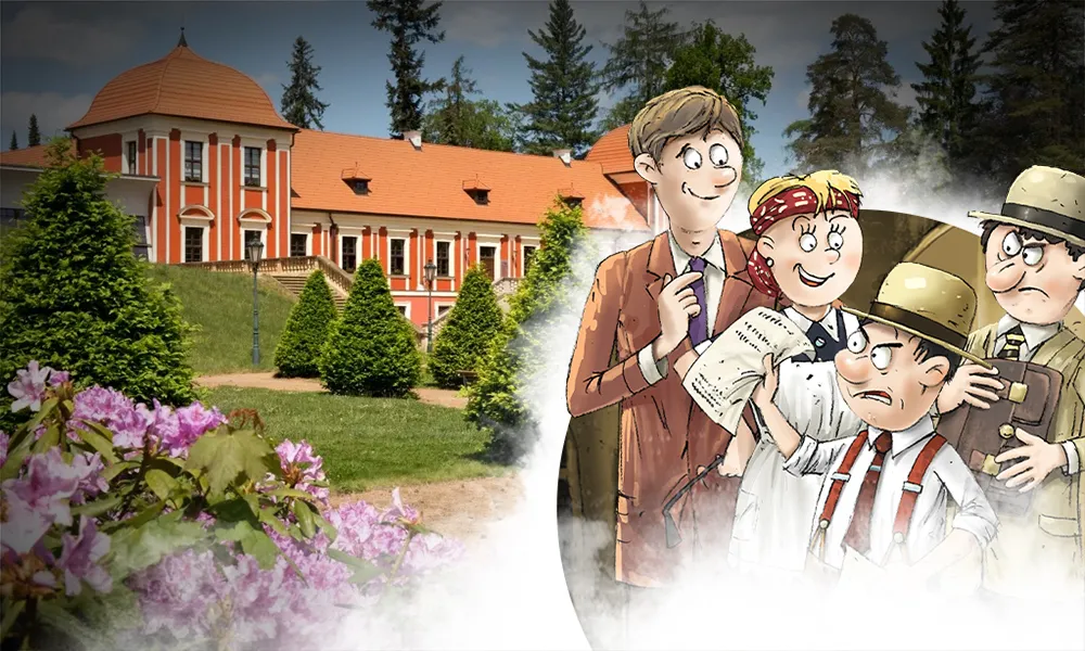 Zámecký hotel v zámeckém parku Ostrov