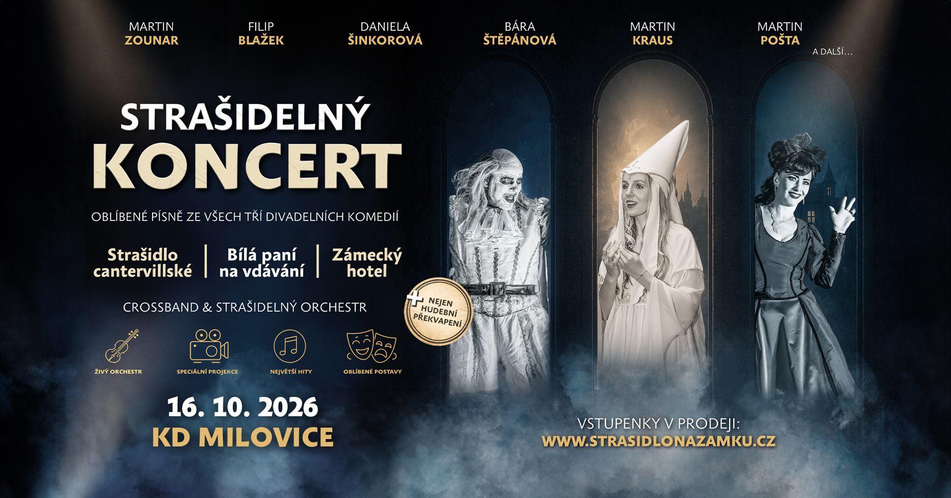 Strašidelný koncert v KD Milovice